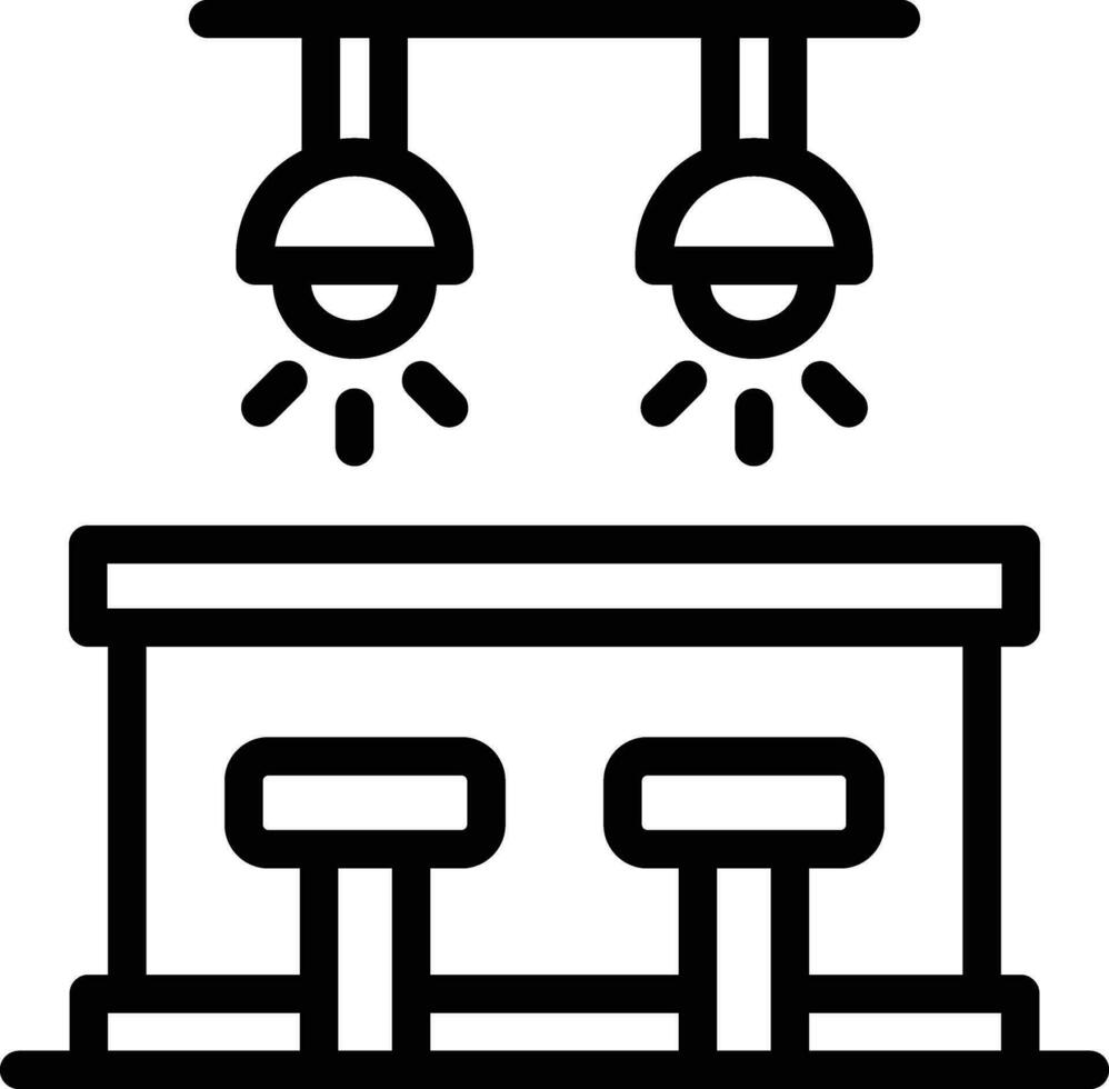 Bar Counter Vector Icon Design Illustration
