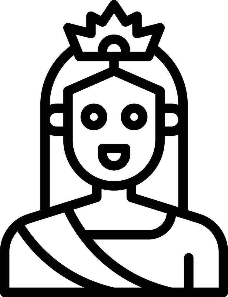 Queen Vector Icon Design Illustration