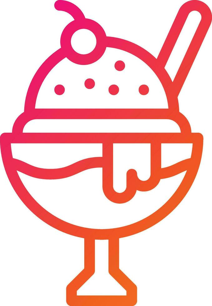 Ice cream Vector Icon Design Illustration