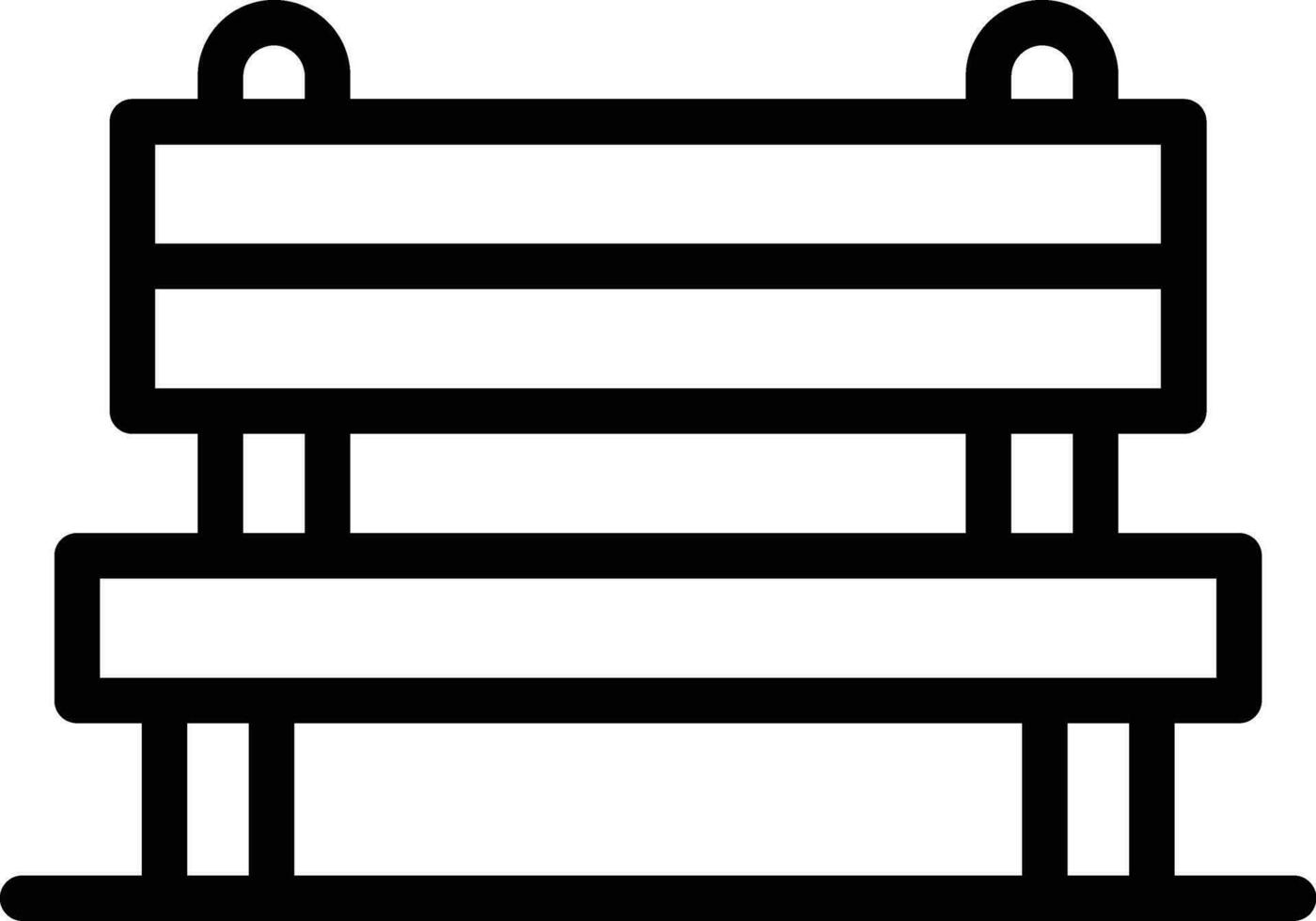 Bench Vector Icon Design Illustration