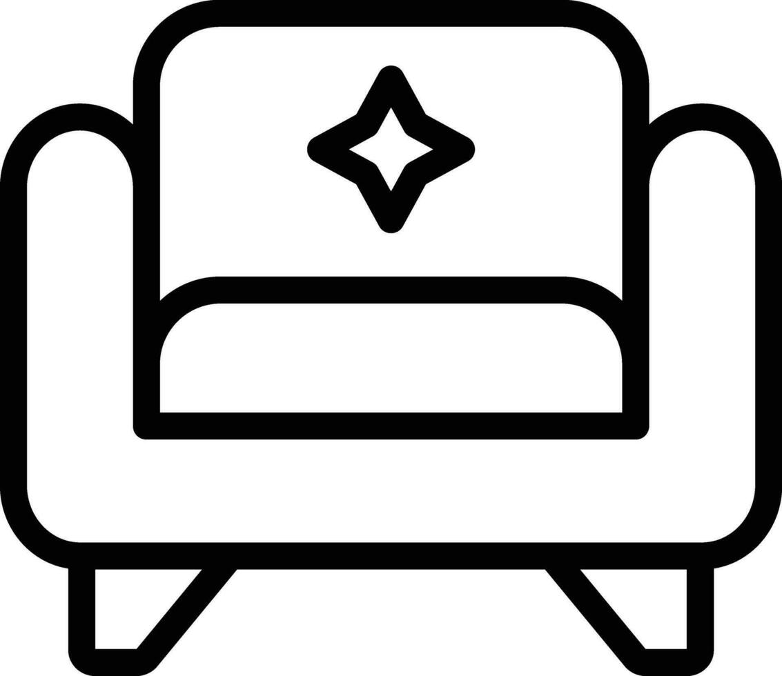 Armchair Vector Icon Design Illustration