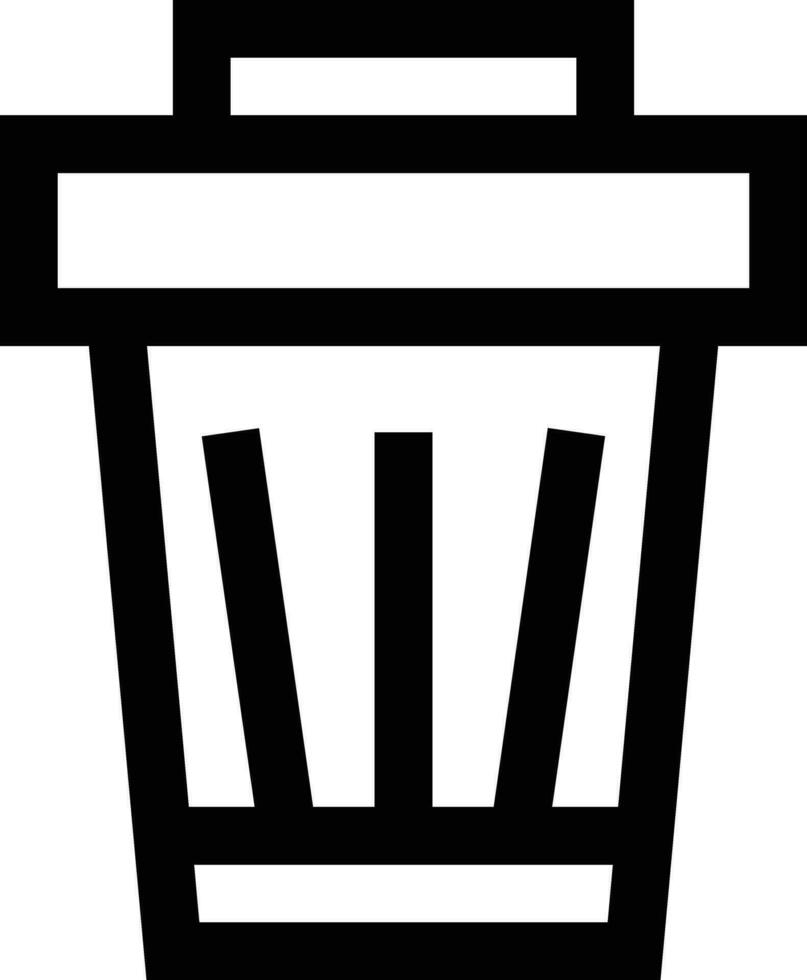 Bin Vector Icon Design Illustration