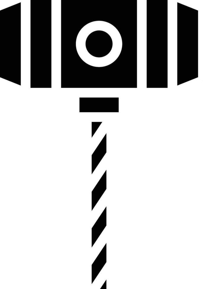 ilustración de diseño de icono de vector de martillo