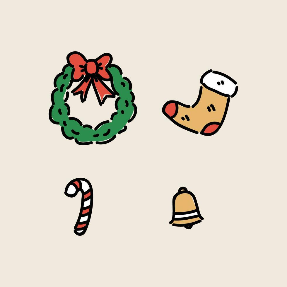 Navidad paquete ilustración diseño vector