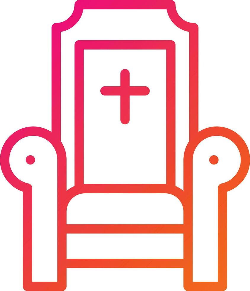 Throne Vector Icon Design Illustration