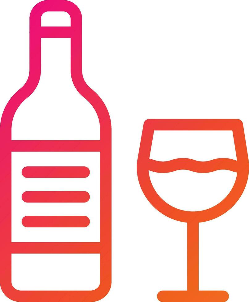 Alcoholic Drink Vector Icon Design Illustration