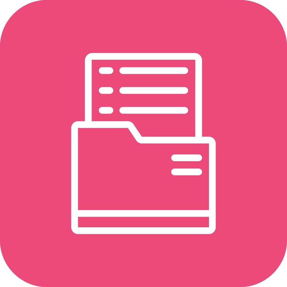 Dossier Vector Icon Design Illustration