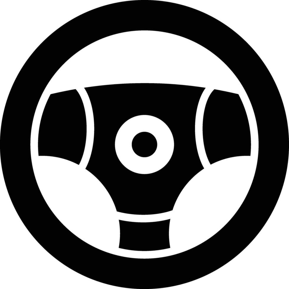 Steering wheel Vector Icon Design Illustration