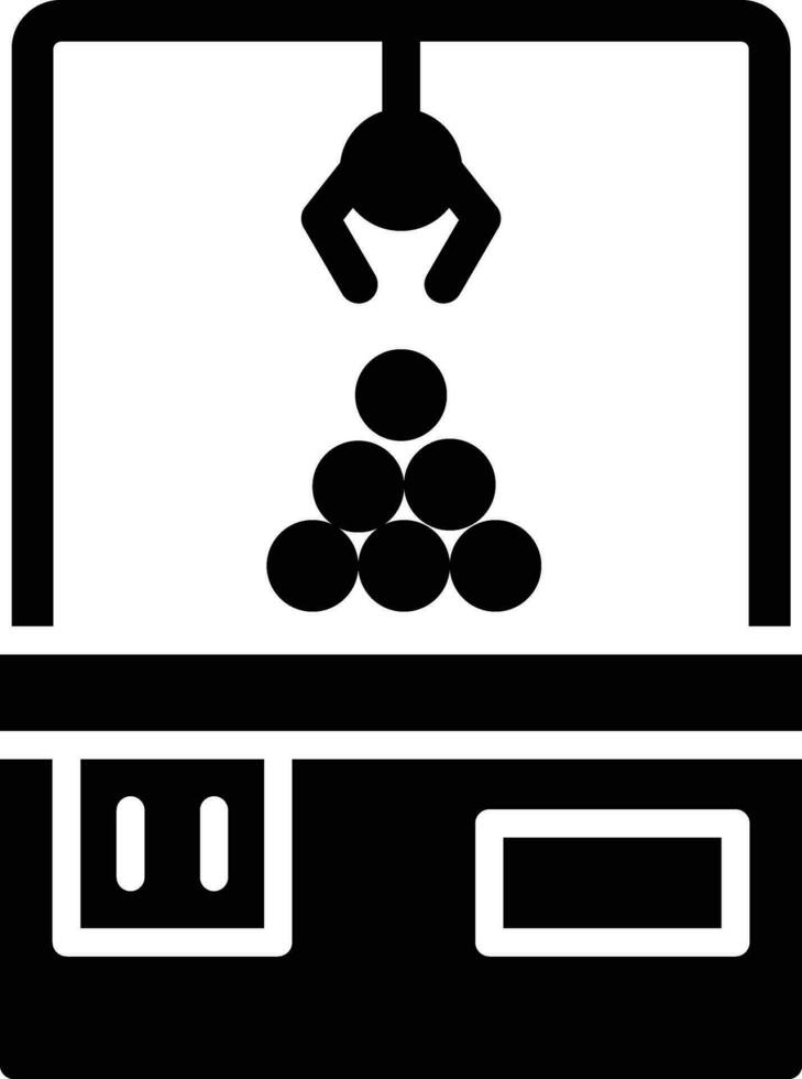 Claw Machine Vector Icon Design Illustration