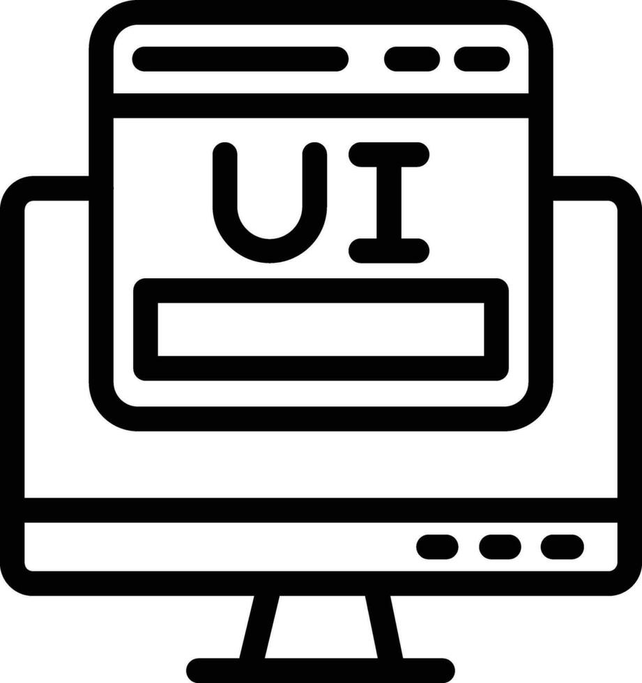 Ui design Vector Icon Design Illustration