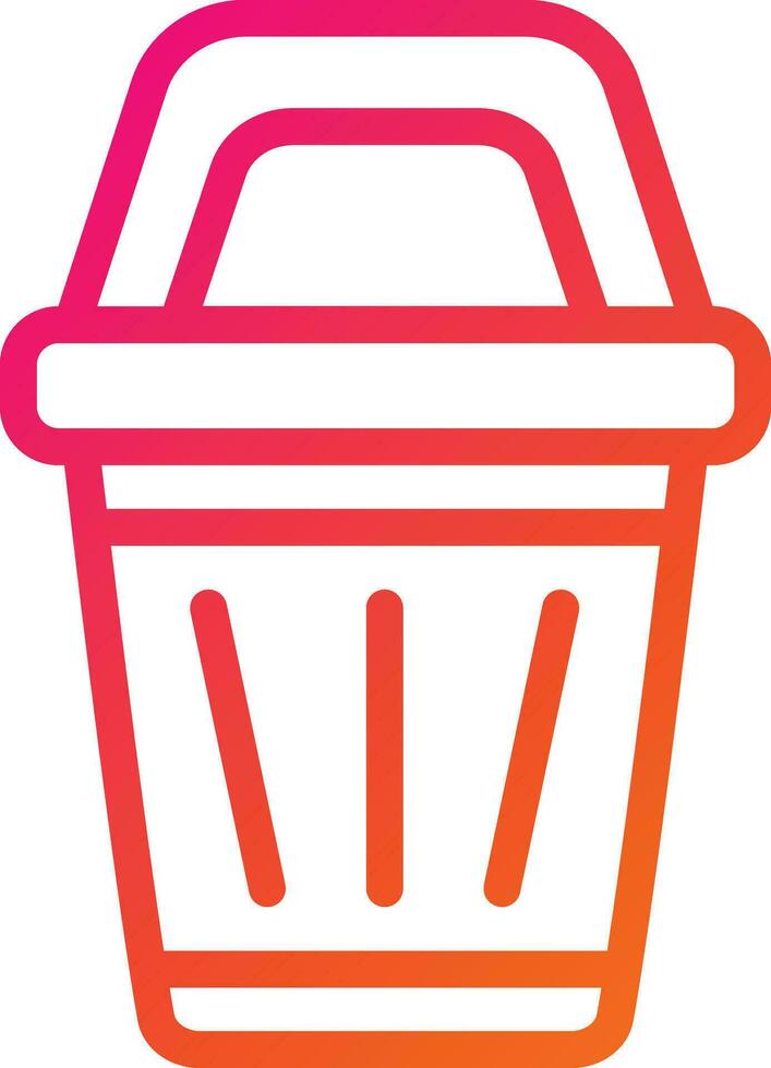 Bin Vector Icon Design Illustration