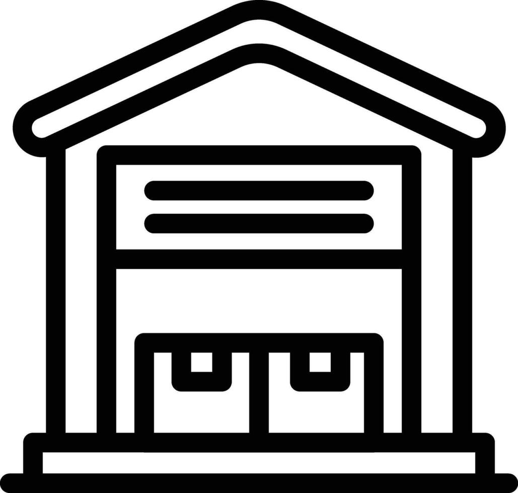 Warehouse Vector Icon Design Illustration