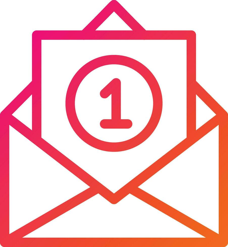 Inbox Vector Icon Design Illustration