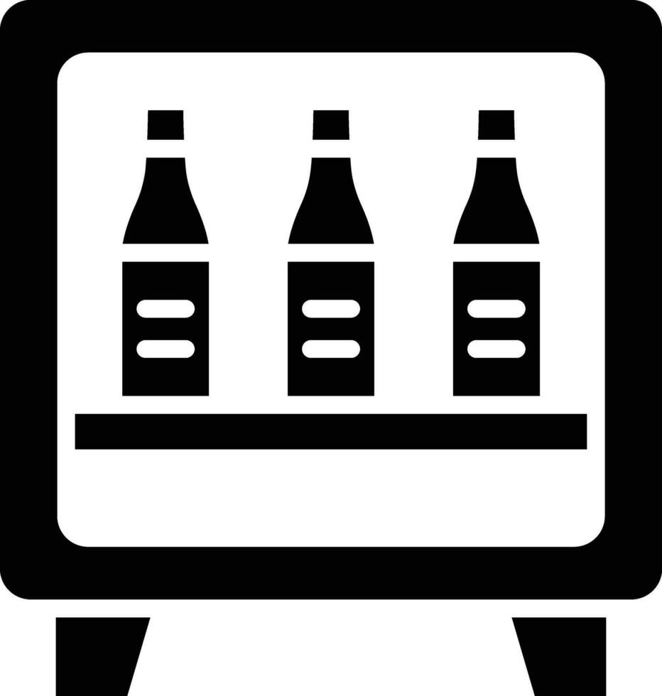 Minibar Vector Icon Design Illustration
