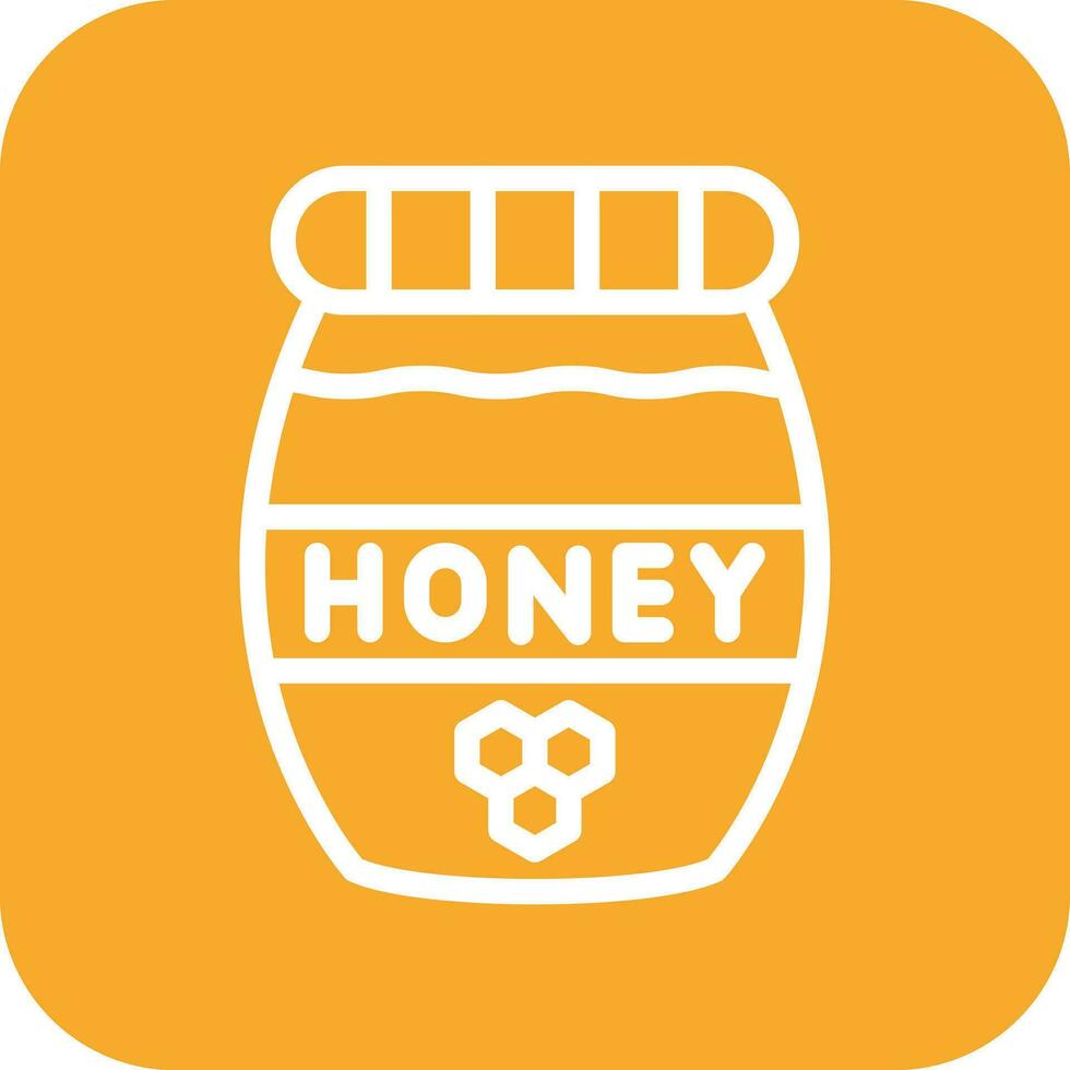 Honey Jar Vector Icon Design Illustration