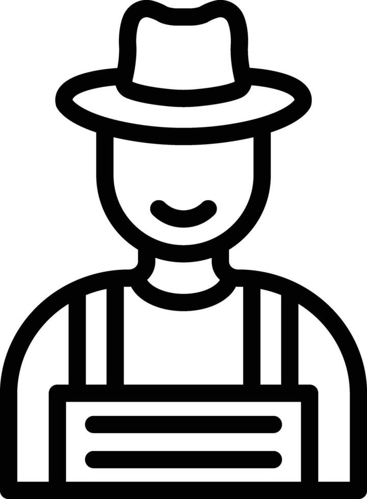 Farmer Vector Icon Design Illustration