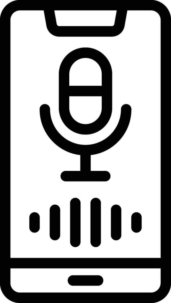 Voice Assistant Vector Icon Design Illustration