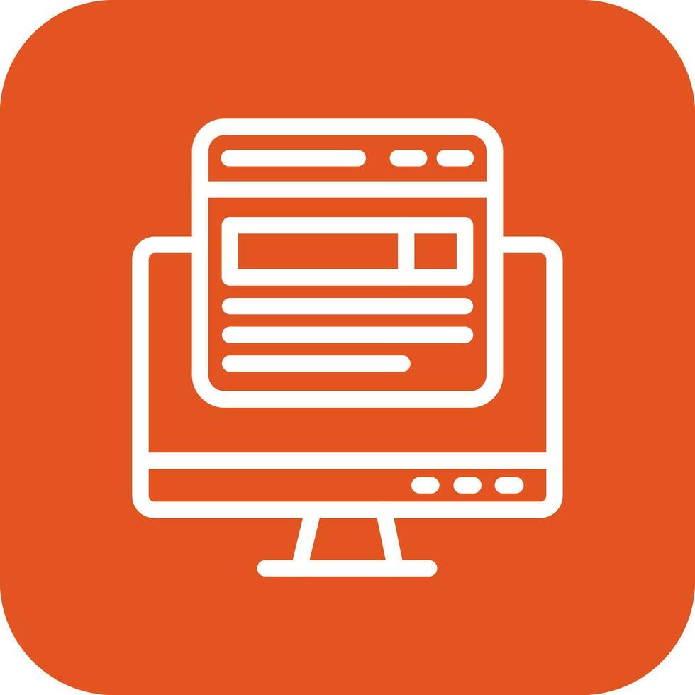 Front end Vector Icon Design Illustration