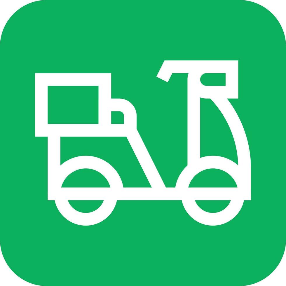 Delivery Bike Vector Icon Design Illustration