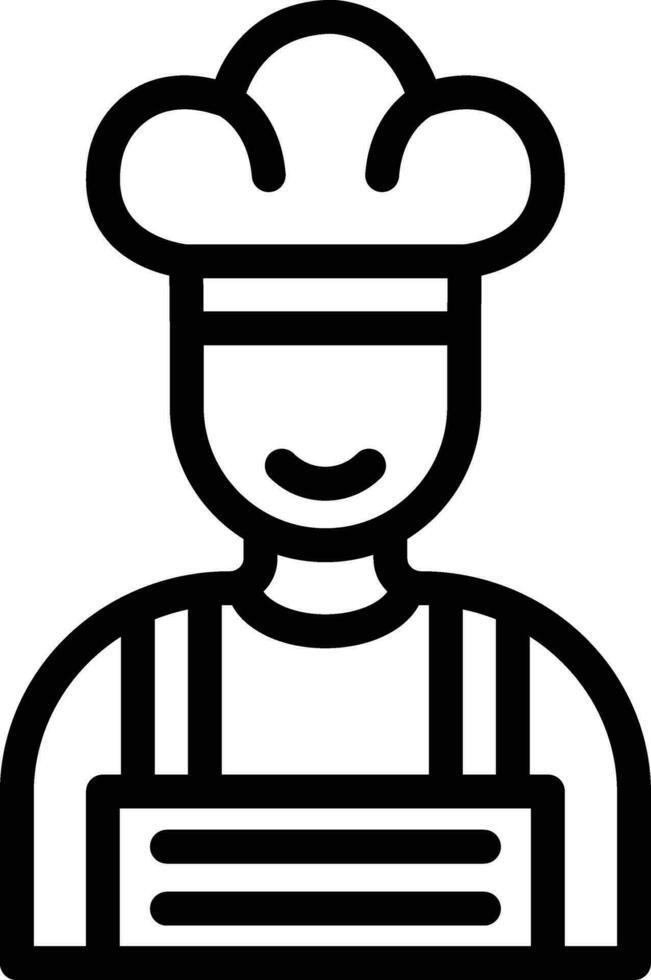 Male Chef Vector Icon Design Illustration