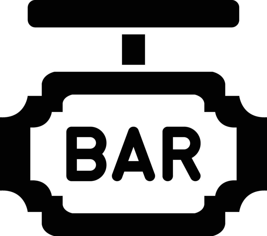 Bar Board Vector Icon Design Illustration