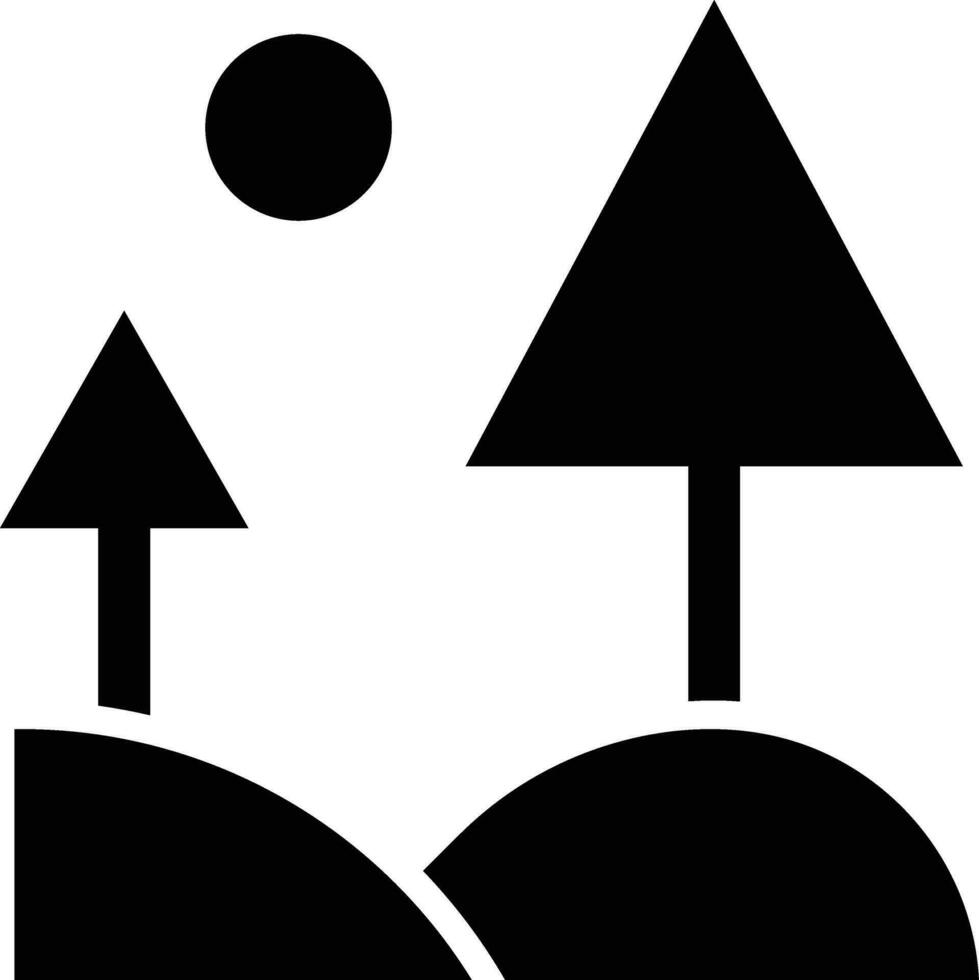 paisaje vector icono diseño ilustración