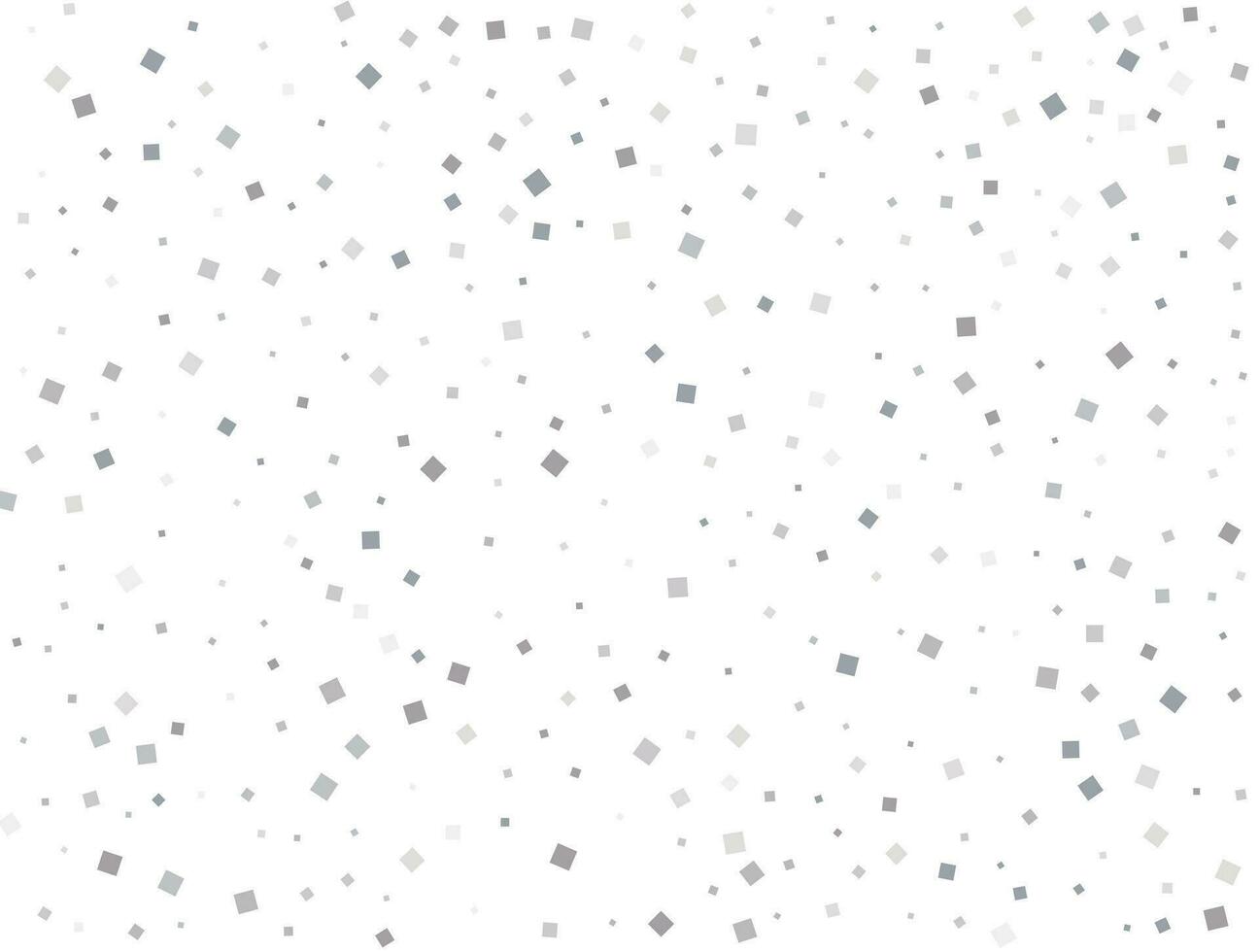 Pattern with silver squares. Silver squares Holiday Confetti. Festive decor. Vector illustration.