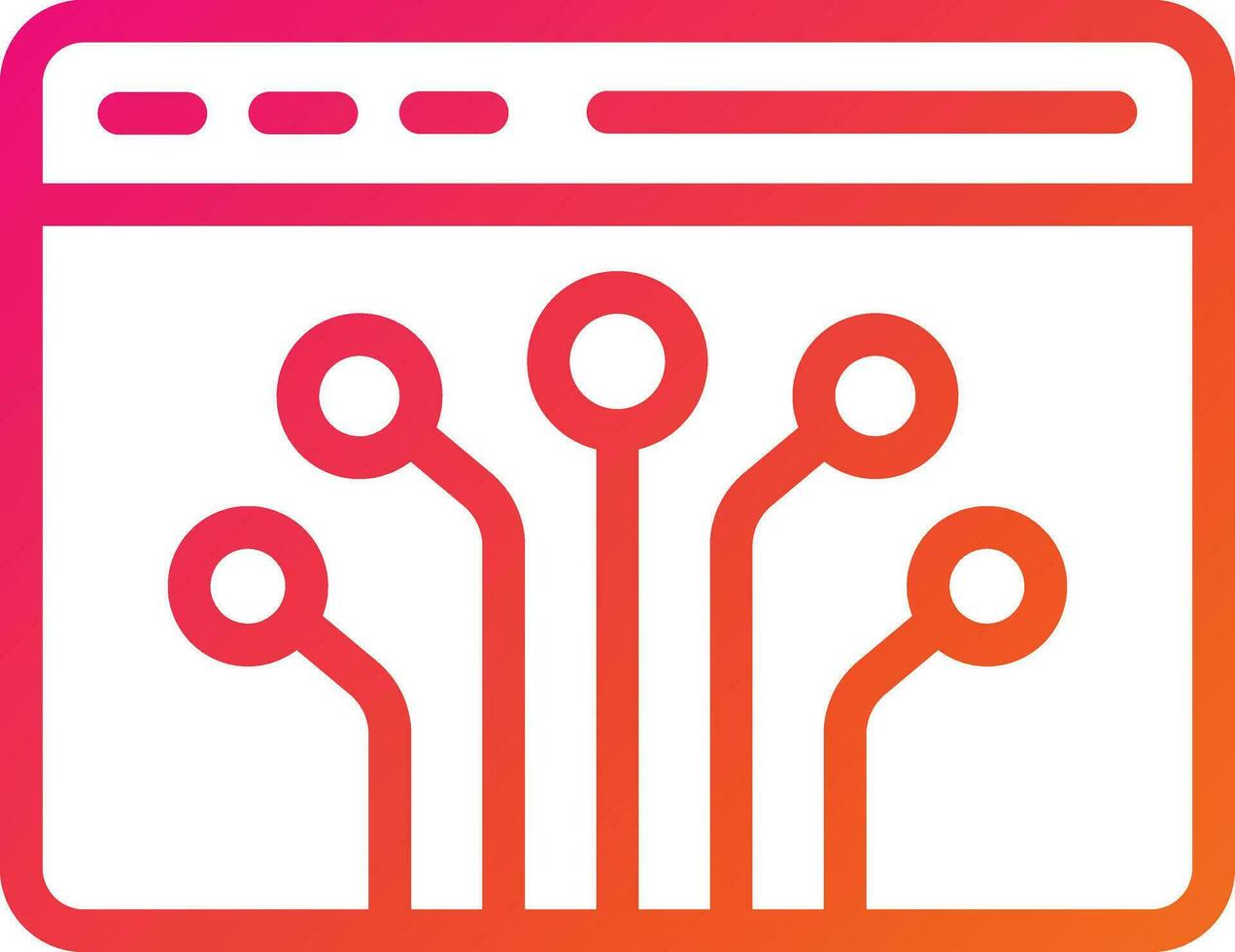 Node Vector Icon Design Illustration