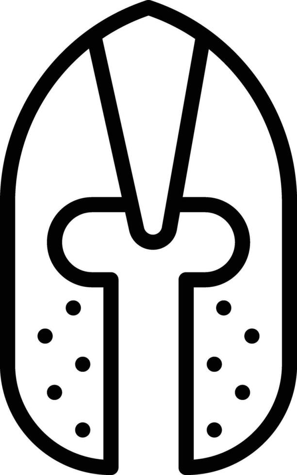 Knight helmet Vector Icon Design Illustration