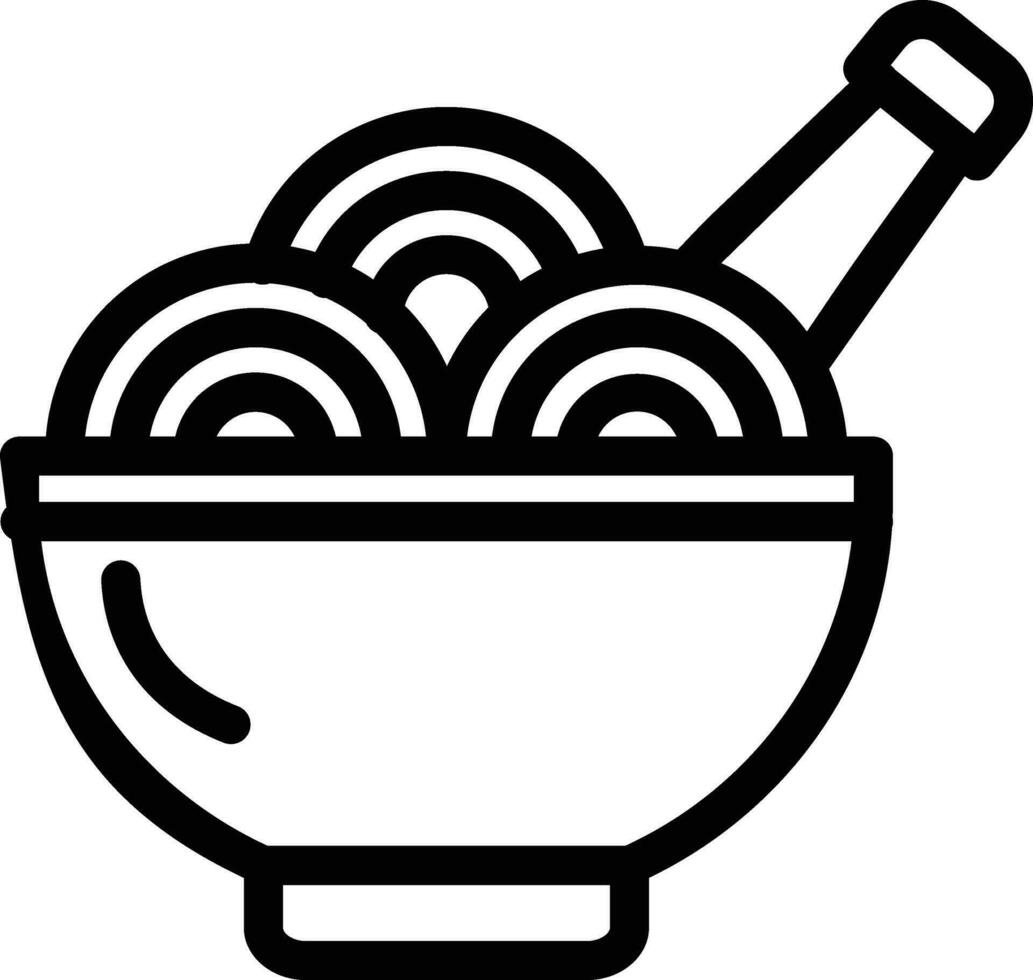 Spaghetti Vector Icon Design Illustration