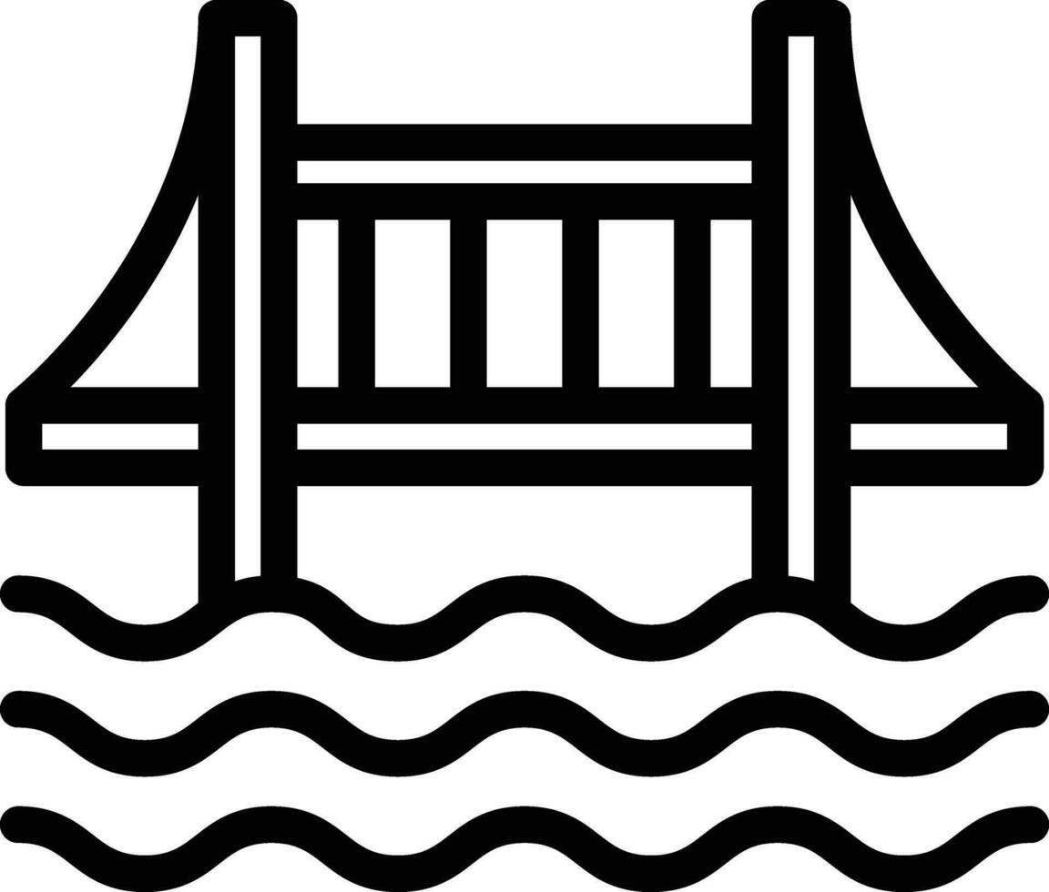 Bridge Vector Icon Design Illustration