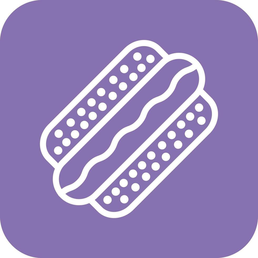 Hot Dog Vector Icon Design Illustration