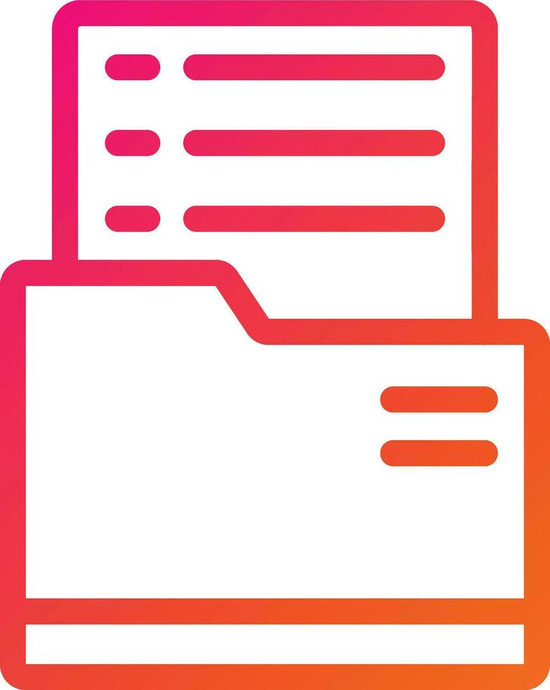 Dossier Vector Icon Design Illustration