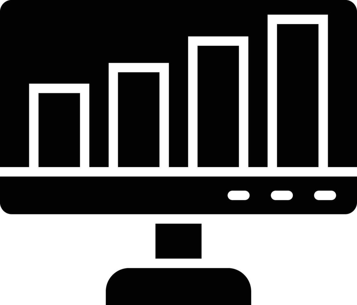 Bar Chart Vector Icon Design Illustration