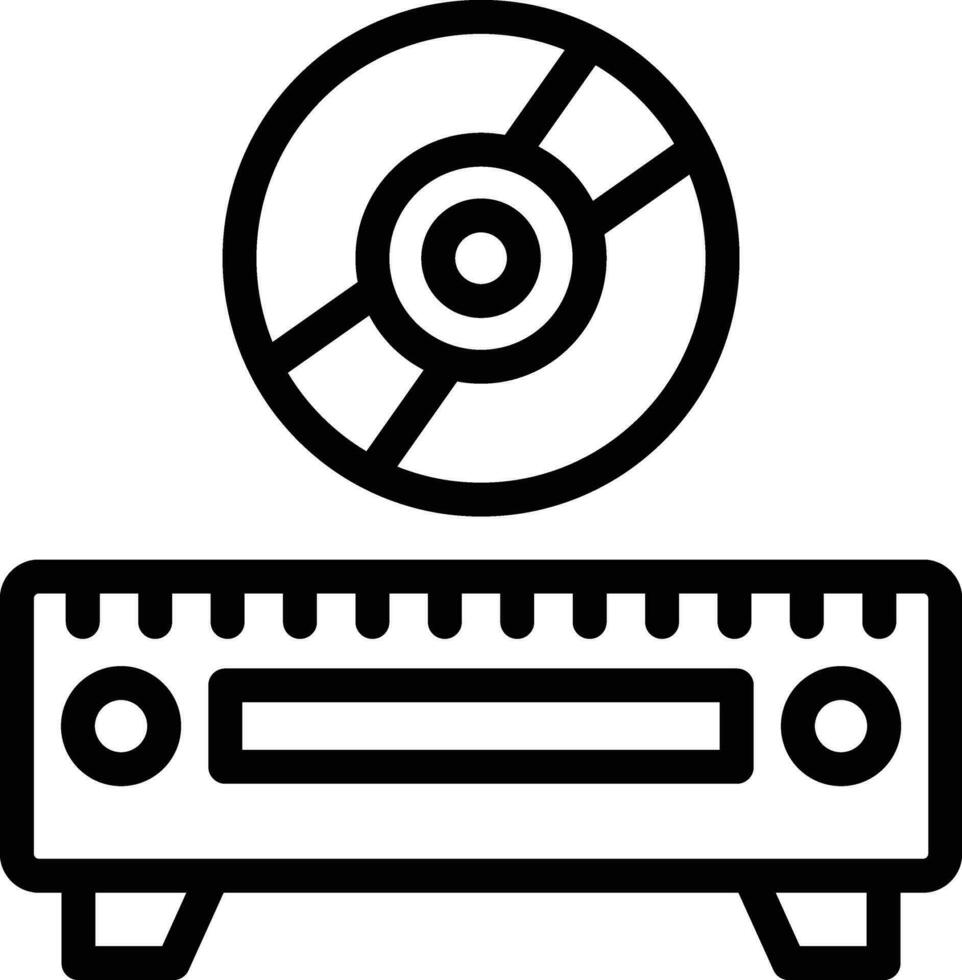 Cd Player Vector Icon Design Illustration
