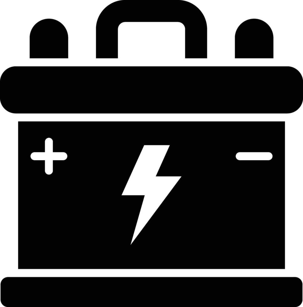 Ilustración de diseño de icono de vector de batería