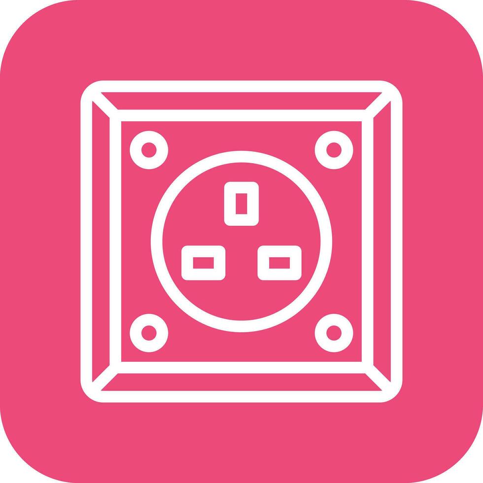 Power socket Vector Icon Design Illustration