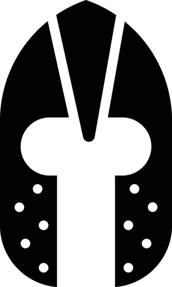 Knight helmet Vector Icon Design Illustration