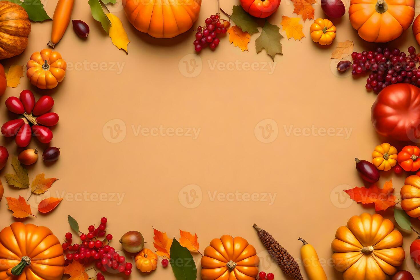 acción de gracias cosecha celebracion con cuerno de la abundancia de delicias foto