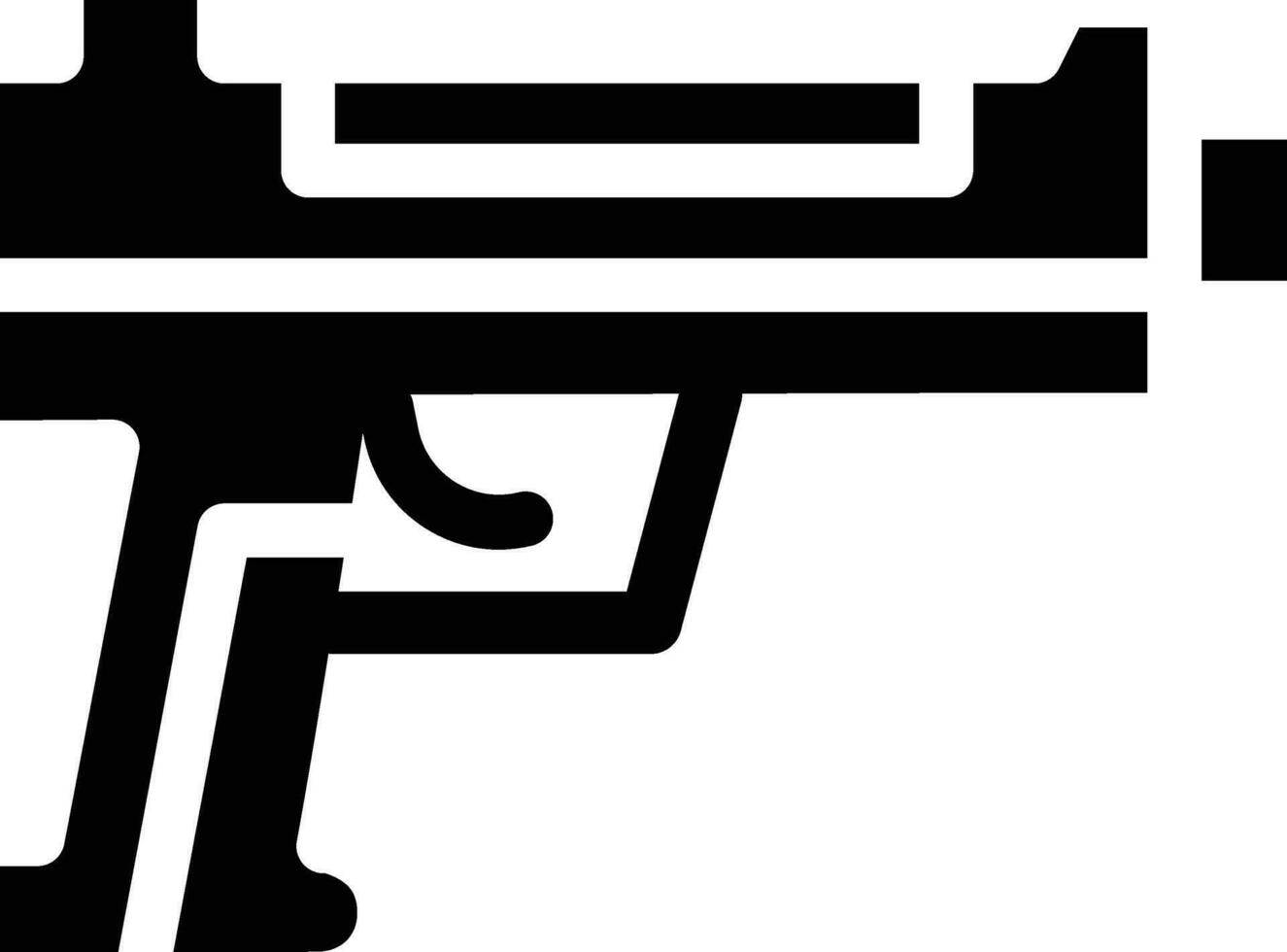 Pistol Vector Icon Design Illustration