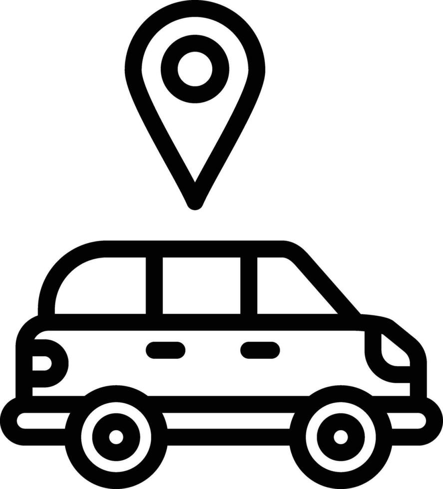 coche Servicio ubicación vector icono diseño ilustración