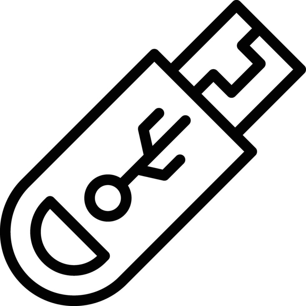 Usb drive Vector Icon Design Illustration