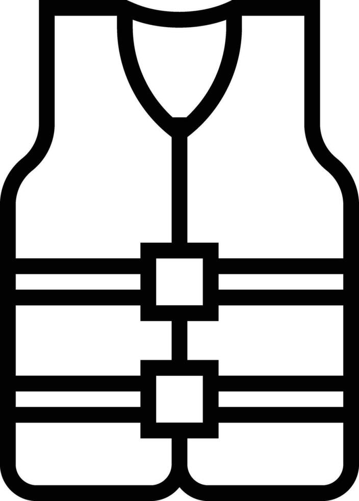 ilustración de diseño de icono de vector de chaleco salvavidas
