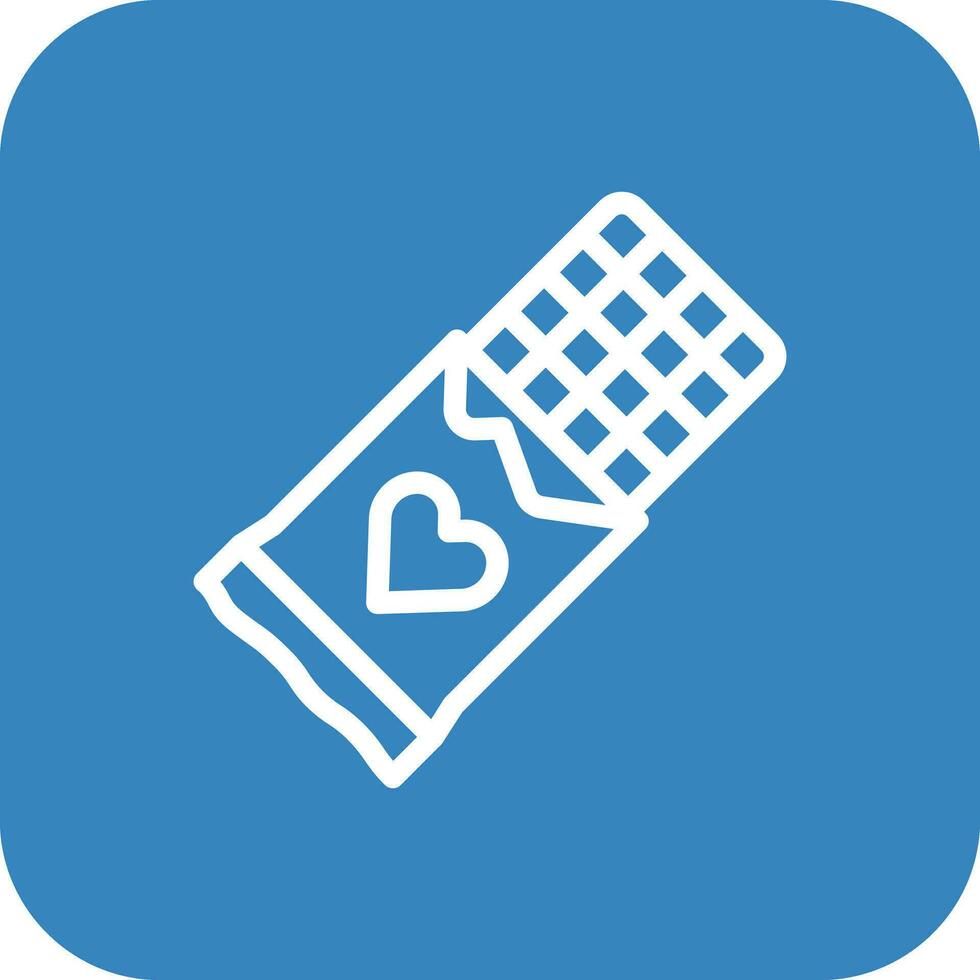 Chocolate Bar Vector Icon Design Illustration