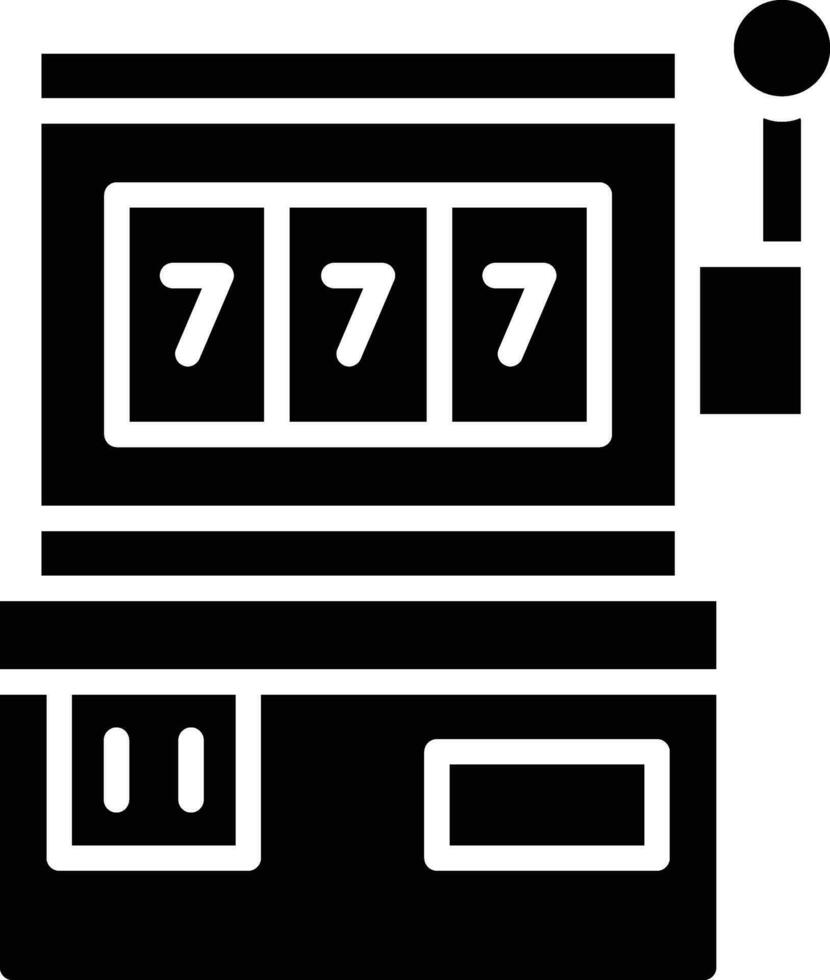 Slot Machine Vector Icon Design Illustration