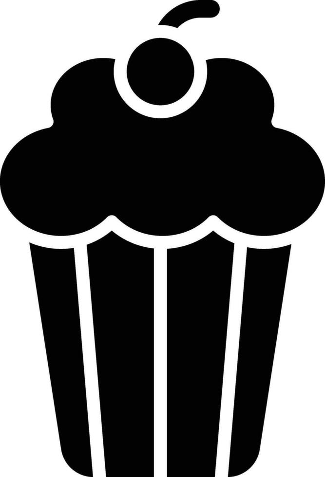 Cup cake Vector Icon Design Illustration