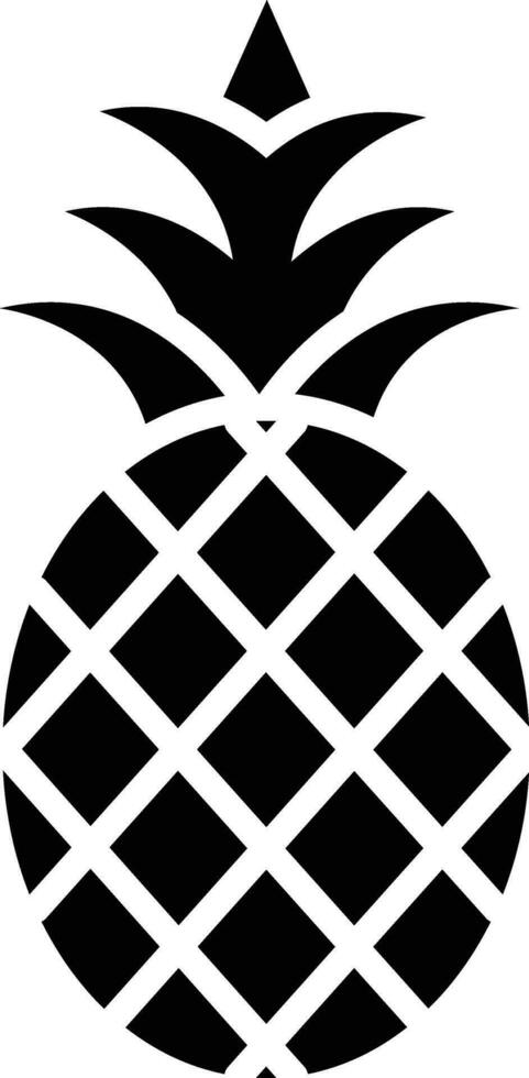 Pineapple Vector Icon Design Illustration