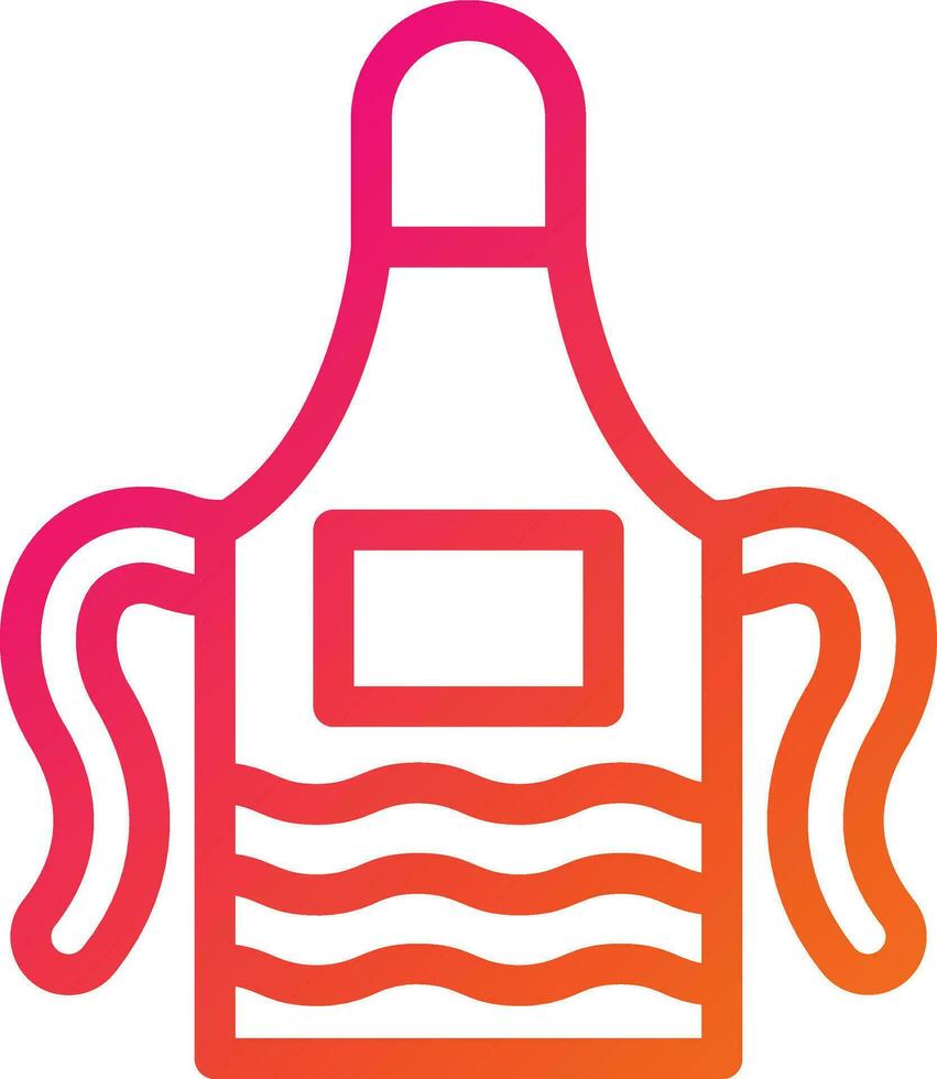 Apron Vector Icon Design Illustration