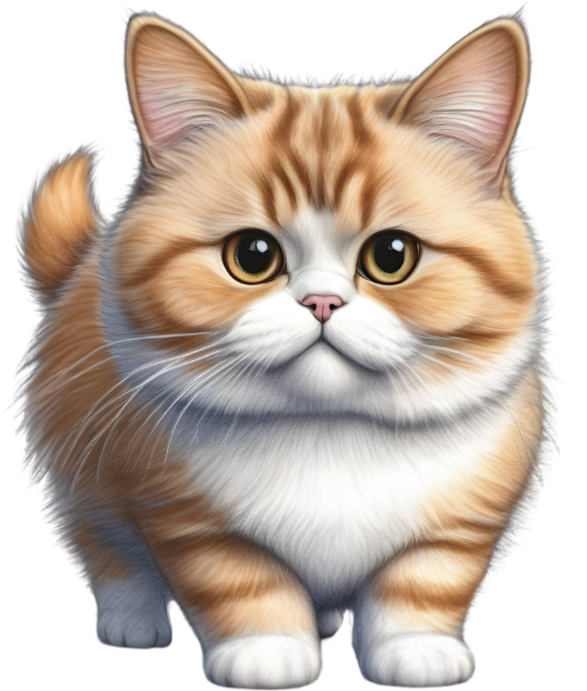 uma esboço do uma Munchkin gato. gerado por ai. png