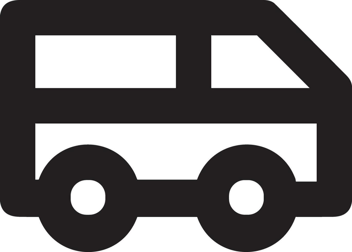 Bus transportation symbol icon vector image. Illustration of the silhouette bus transport public travel design image